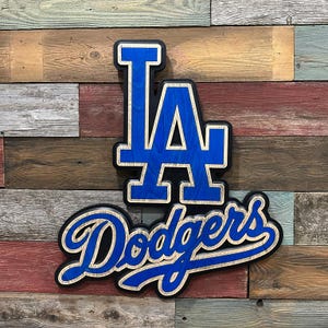 Los Angeles Dodgers Custom 3D Wood sign
