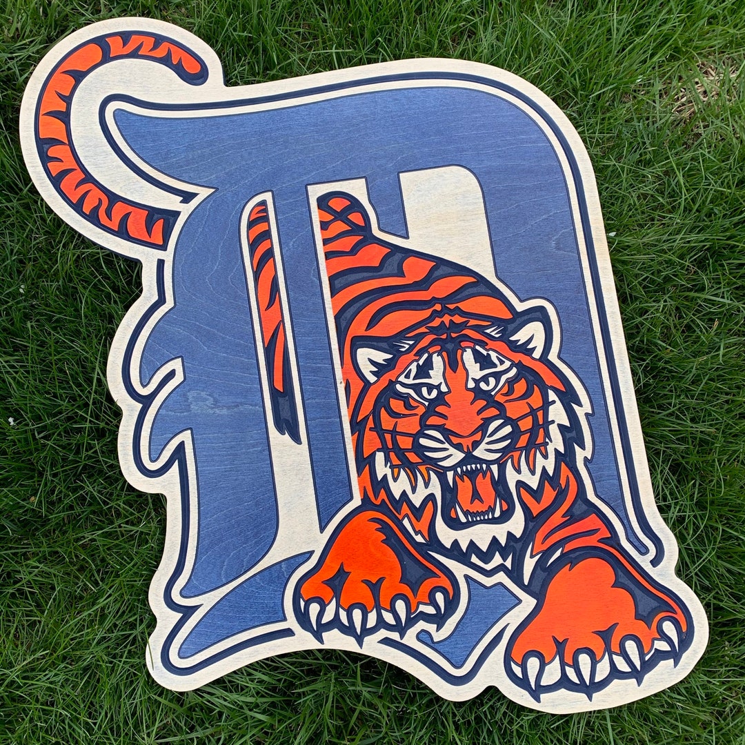 Detroit Tigers 3D Wood Sign Etsy