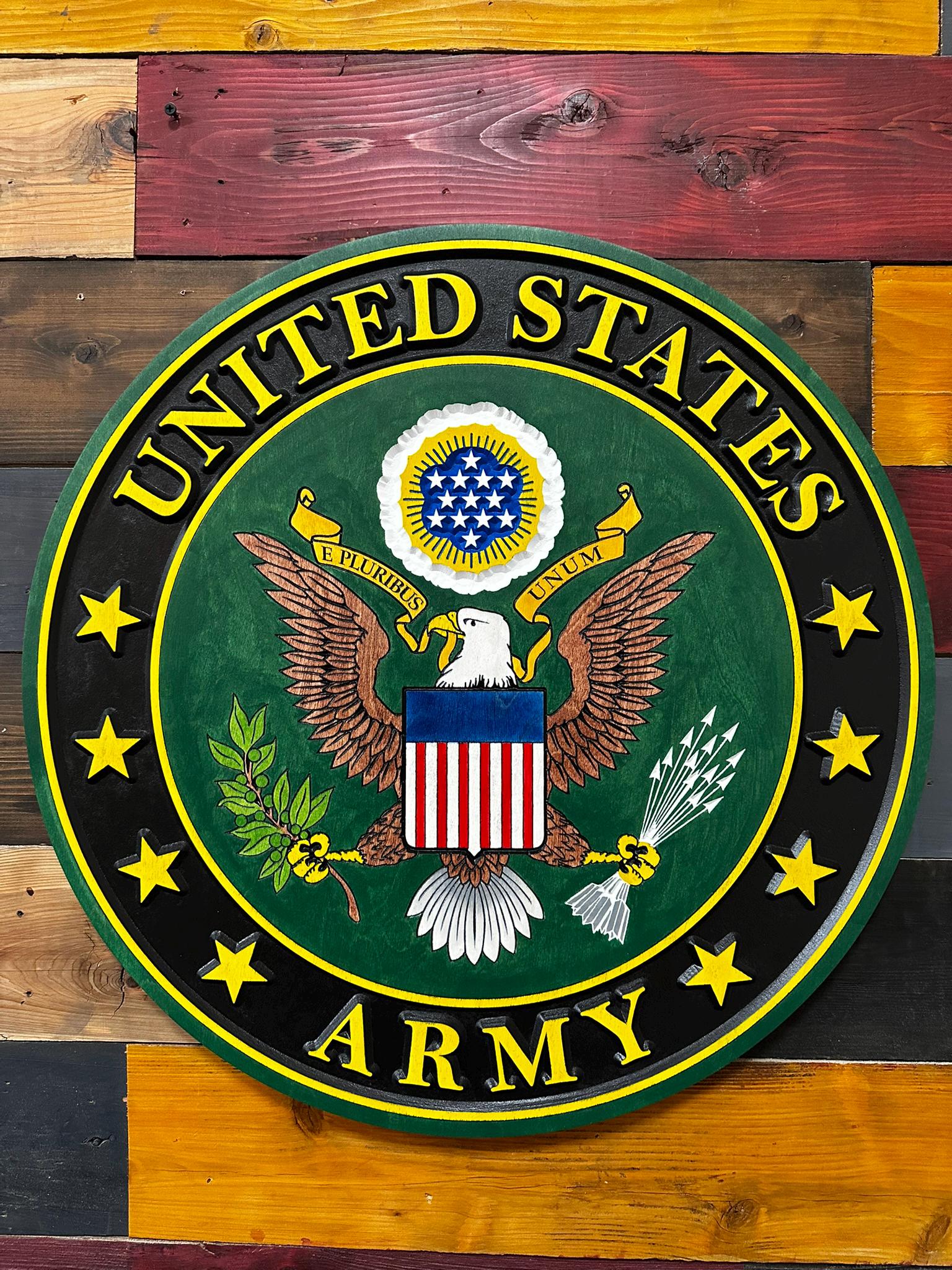 アメリカ合衆国 ARMY 陸軍 壁掛け インテリア 木製 彫刻 アメリカ合衆国 ARMY 陸軍 壁掛け インテリア 木製 彫刻 【公式通販】