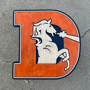 Denver Broncos 3D Wood sign