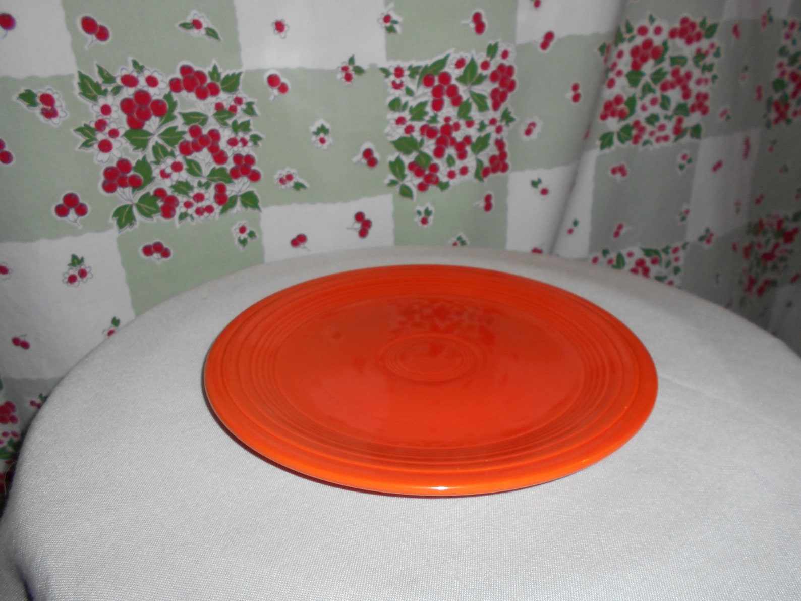 9 Inch Radioactive Red Midcentury Fiesta Ware Dinner Plate Etsy