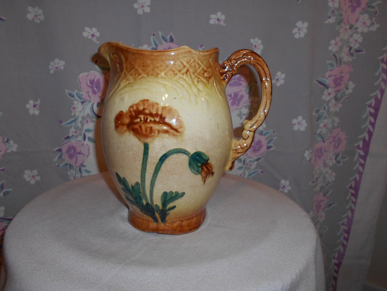 Pre-1916 Roseville Pottery Hand Painted Pitcher
