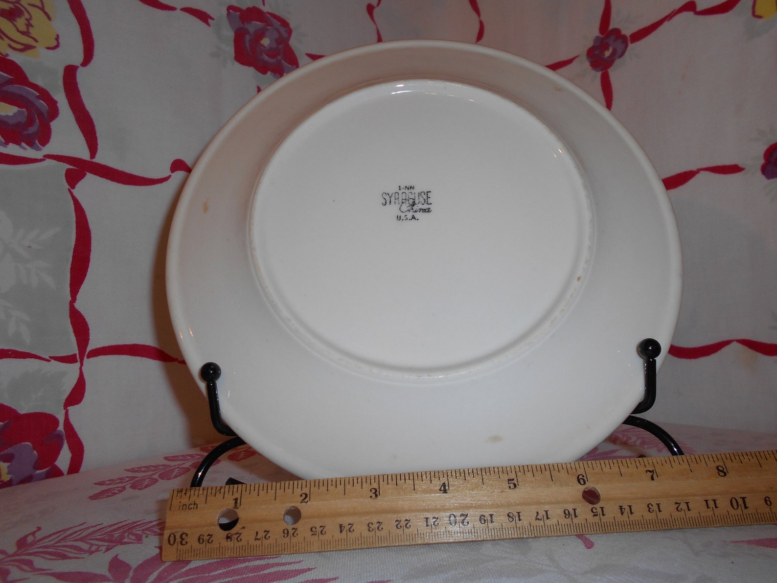Syracuse China Restaurant Ware With Medium Brown Floral & Etsy