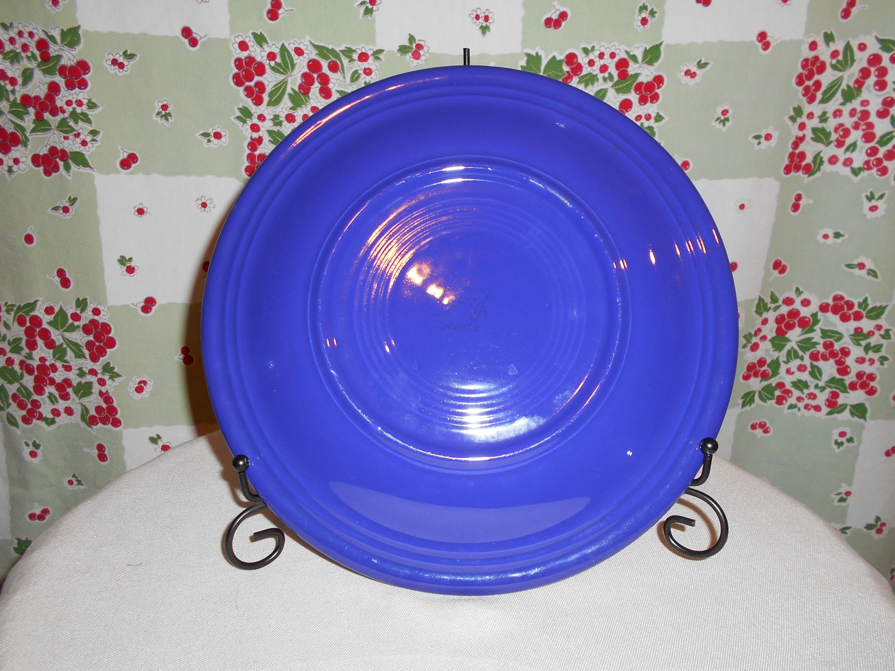 Beautiful Vintage Fiesta Ware Cobalt Blue 10 inch Dinner Plate Etsy