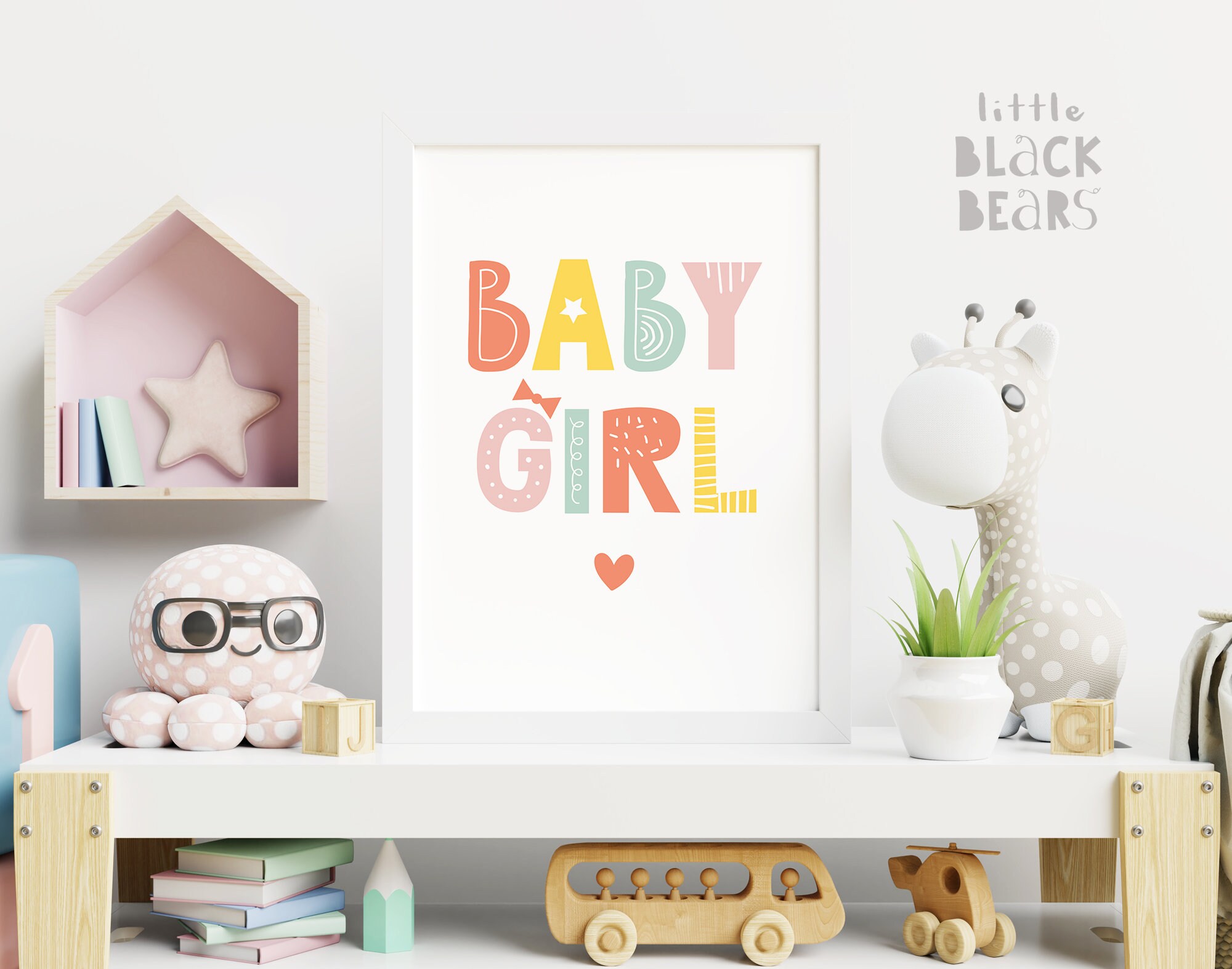 Poster print. Wall art. Baby room decor. Baby girl quote Etsy