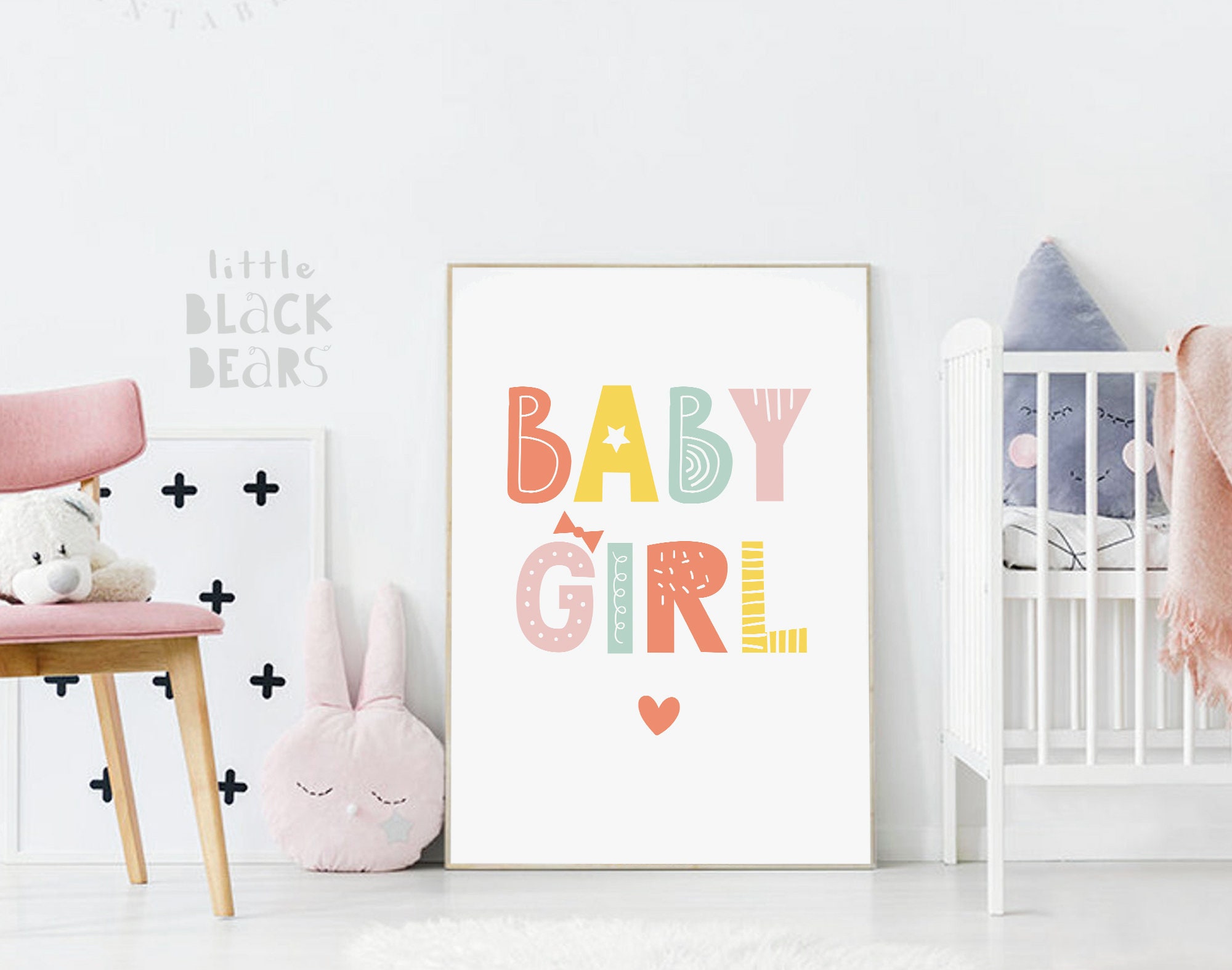 Poster print. Wall art. Baby room decor. Baby girl quote Etsy