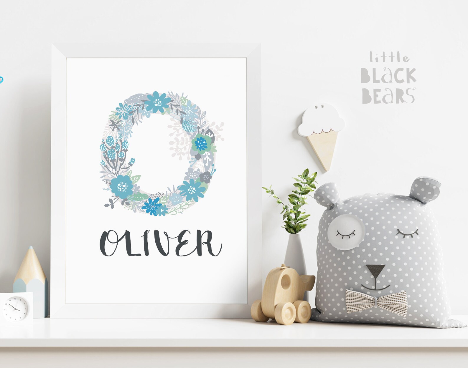 Personalized name wall art. Name decal. Custom letter name Etsy