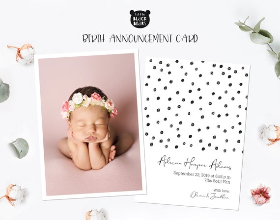 etsy birth announcement