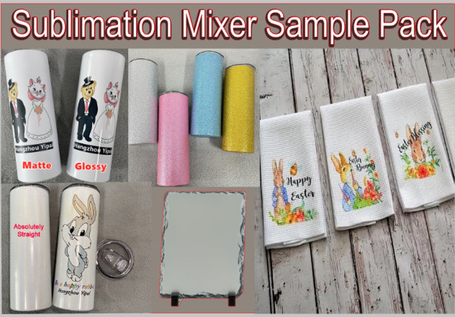 Sublimation Blank Sampler Pack. Mixed Sublimtion Blanks. Etsy