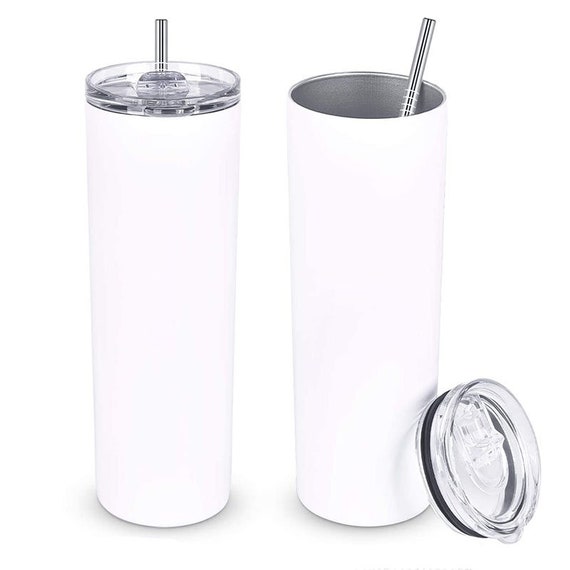 20 Oz Glossy Skinny Straight Sublimation Tumblers. non-tapered Sub Blanks.  Sublimation Blanks. Straight Sublimation Tumblers 