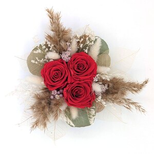 Preserved Rose Centerpiece – Natural Floral Arrangement with Rose Oil Fragrance