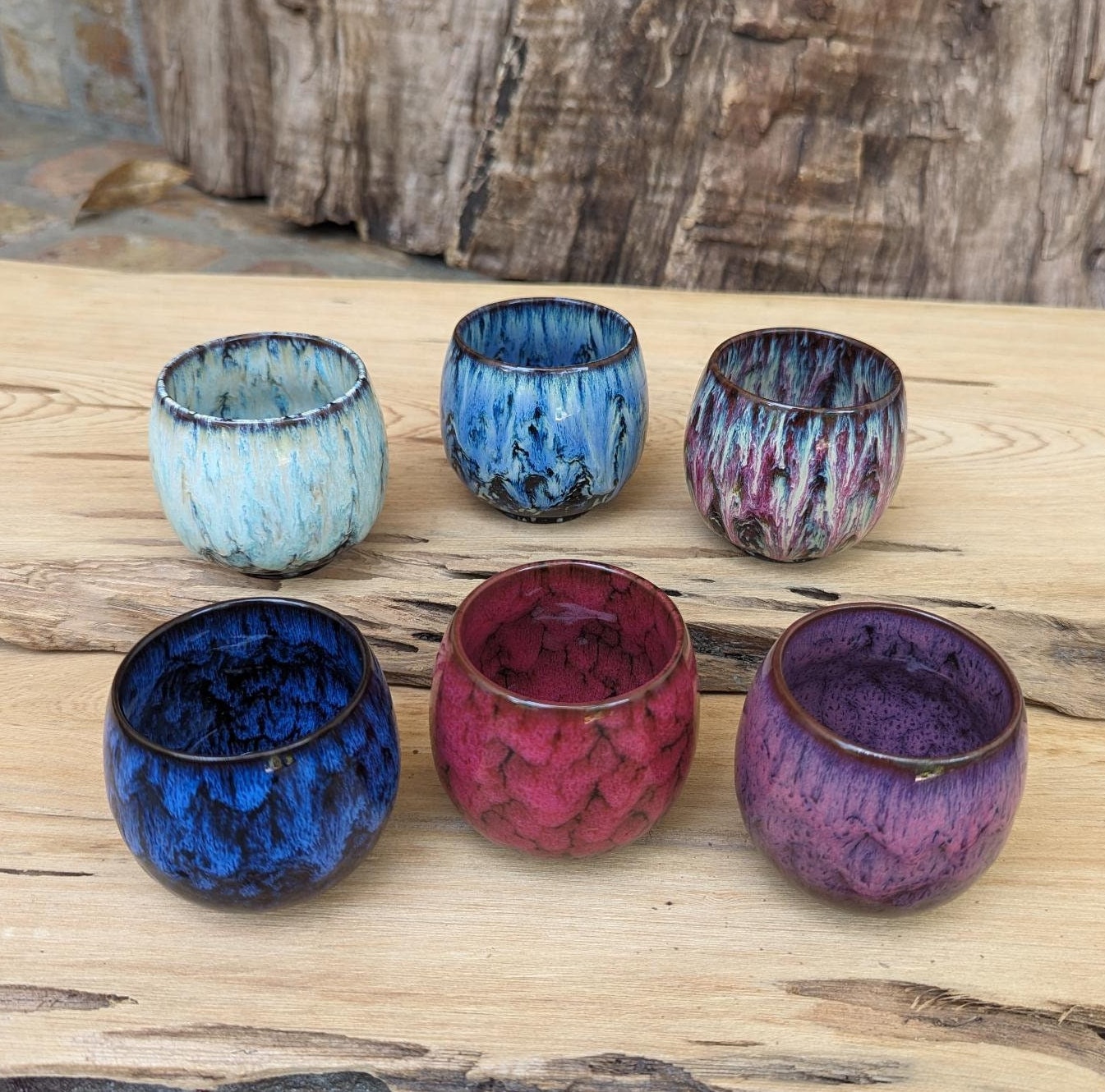 Handmade Espresso Cup | Sake Cup |  Japanese Tea Cup | Handcrafted Tea Mug |  Ceramic Kin Glaze | Handmade 3.8 oz (110 ml)