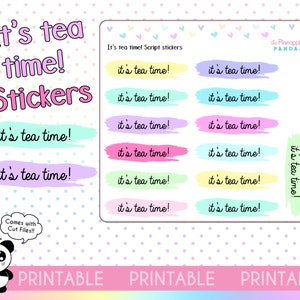 PRINTABLE It&#39;s team time Snarky script planner stickers - Hobo Hobonichi Weeks Erin Condren Happy Planner Print Pression functional