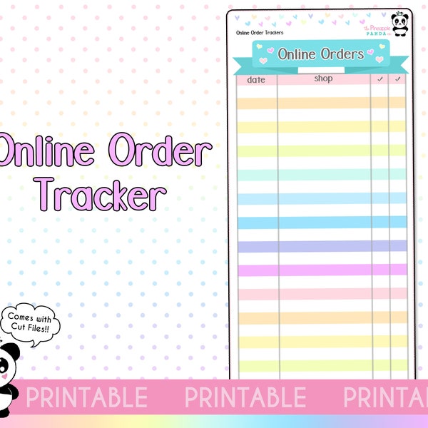 Happy Planner Order Tracker - Etsy