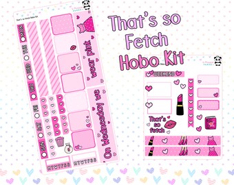 Mean Girls That's so Fetch Weekly Kit - Hobo Weeks Hobonichi Bullet Journal  - Pastel Pink bright