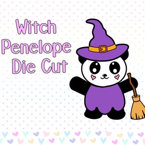 Happy Planner Panda Decorative Halloween Bullet Journal Witch Penelope Die Cut Diecuts Planner Stickers