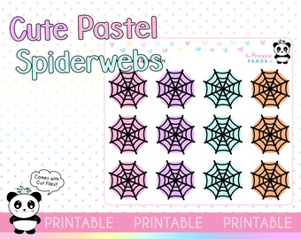 PRINTABLE Cute pastel Ghost - Planner Stickers Halloween - Hobo Weeks Hobonichi Bullet Journal - Digital - Erin Condren Print Pression