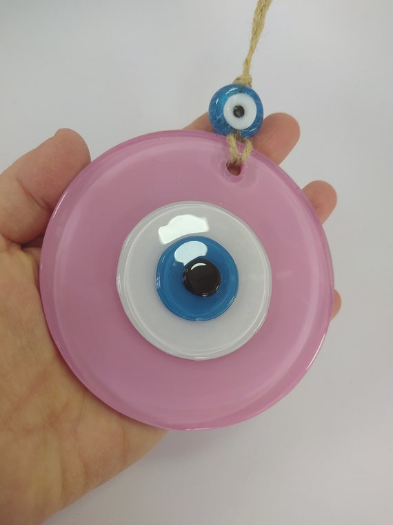 CARILLON A VENT,02--Pendentif œil bleu turc, amulette murale, porte