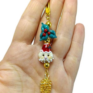 Class Bead Car Charms, Christmas Gift Ideas, Rearview Mirror Hanging,Christmas Ornaments, Christmas Car Accessories, Christmas Tree Hanging