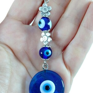 Glass Evil Eye Bead Car Decor, Car Mirror Hanging Accessories, Evil Eye Car Accessories, Car Accessories, Double-sided Evil Eye New Car Gift