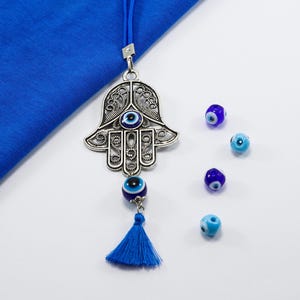 Hamsa Hand Evil Eye Car Decor, Car Mirror Hanging Accessories, Evil Eye Car Accessories, Authentic Car Accessories, Evil Eye New Car Gift