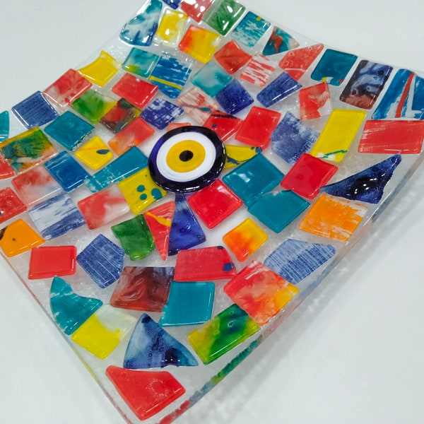 Glass Serving Plates Etsy