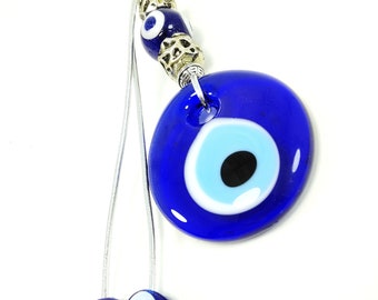 Amuleto Occhio Turco Blu | Decorazione Casa E Portafortuna | Vetro Artigianale | Idea Regalo - Foto 2
