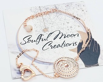 Carolina Sundance Evolving Journey Spiral Chakra Healing Gemstone Bracelet FREE SHIPPING