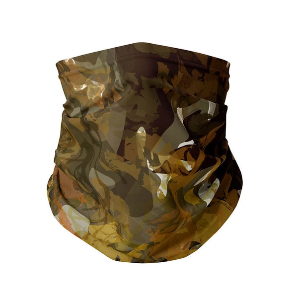 Woodland Camo Fishing Neck Gaiter, Sun Protection