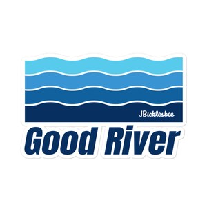 Good River Waves Sticker