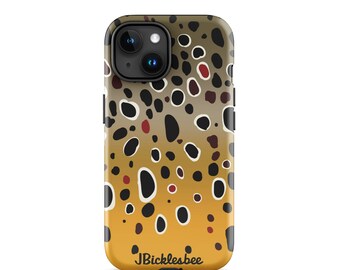 Brown Trout Pattern iPhone Tough Case