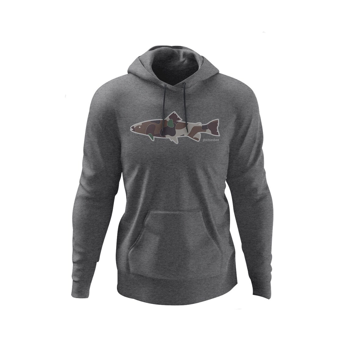 Tactical Trout Hoodie Fly Fishing Hoodie JBicklesbee Etsy