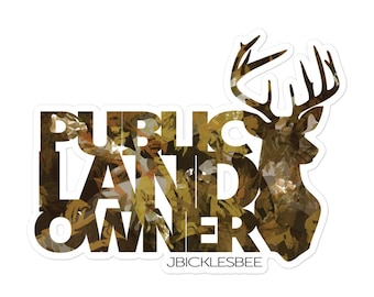 Public Land Owner Hunting Sticker