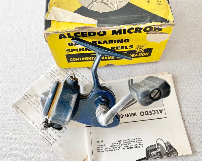 Moulinet filateur vintage ALCEDO MICRON RARE 5S449 fabriqué