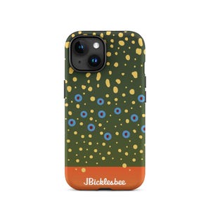 Brook Trout Pattern iPhone Tough Case