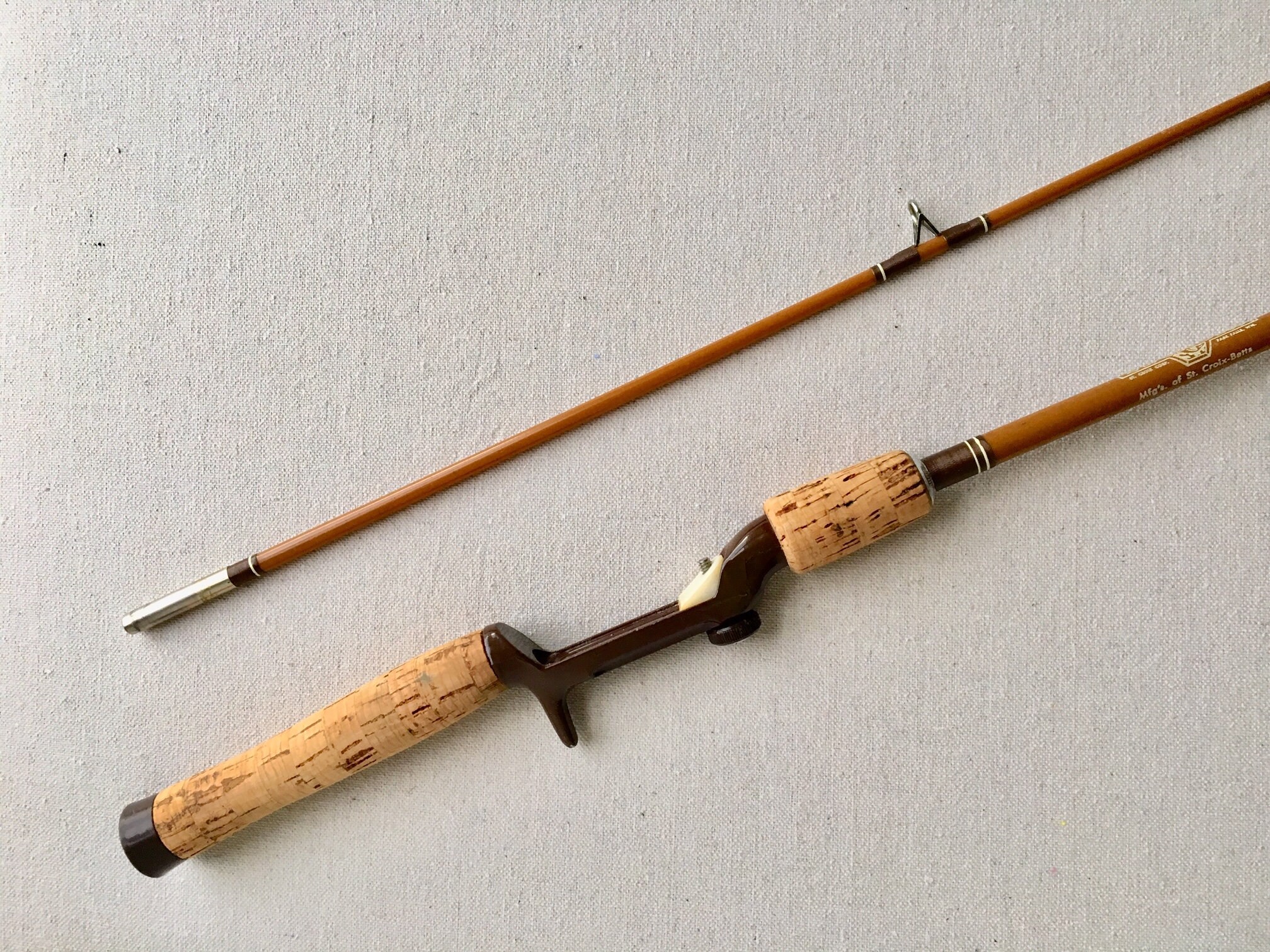 Vintage St. Croix USA Baitcasting Rod 6ft In Excellent