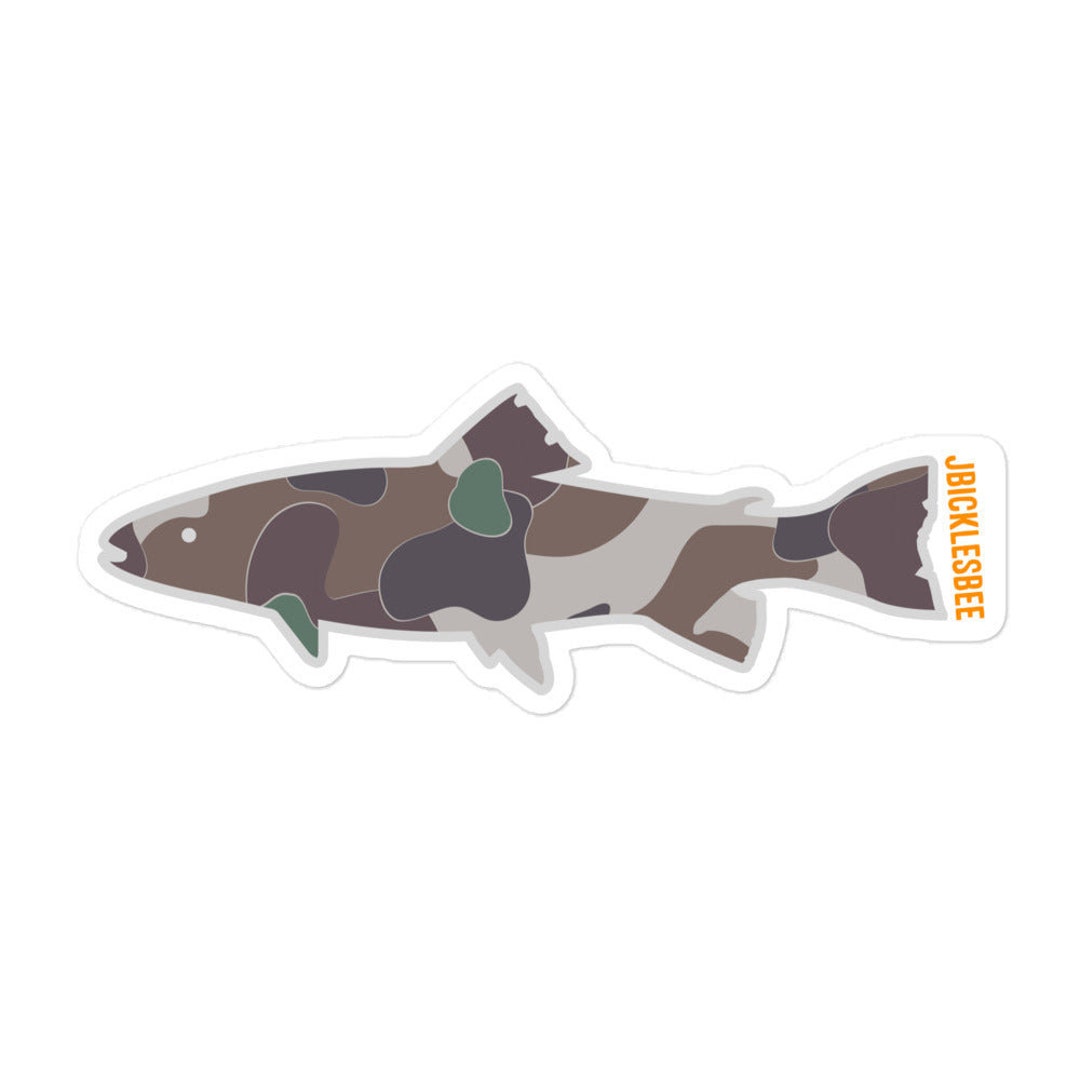 TACTICAL TROUT Camo Sticker - Etsy