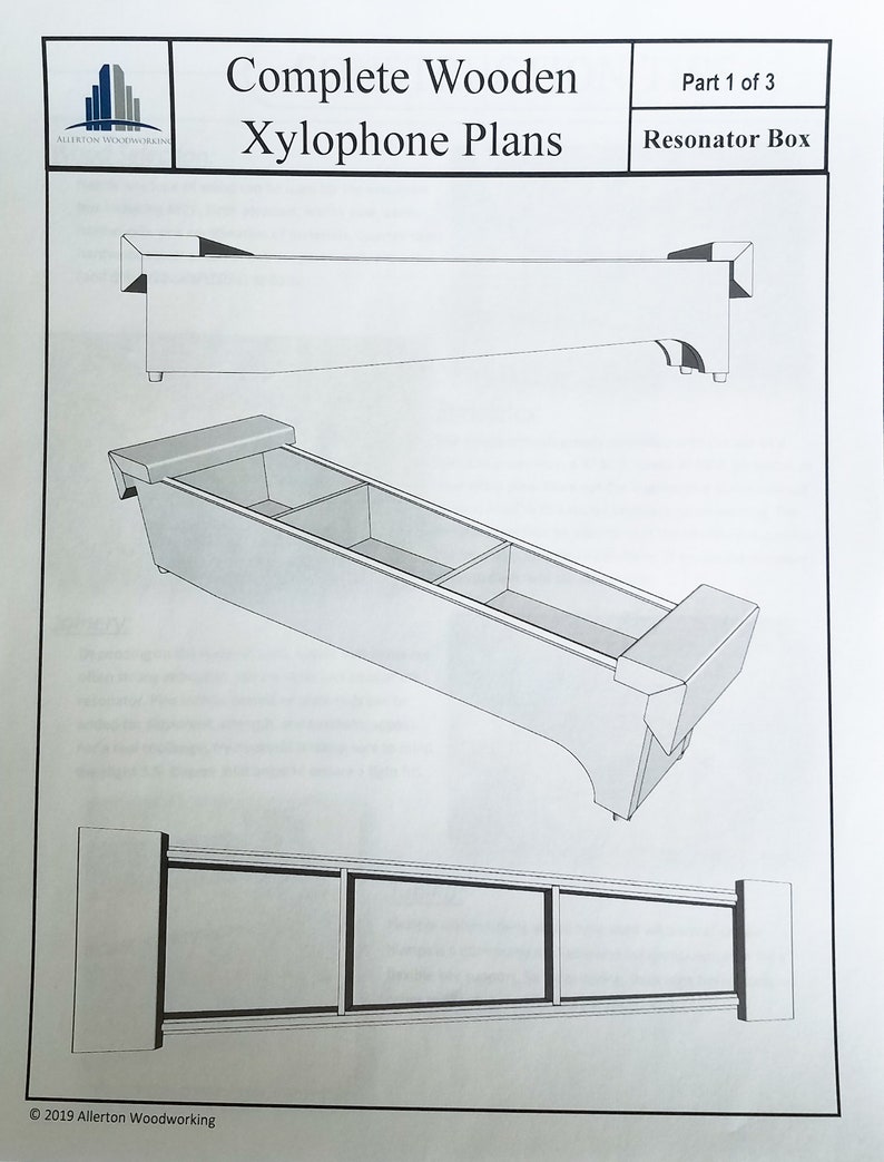 Build Your Own DIY Wooden Xylophone Complete Plans Etsy
