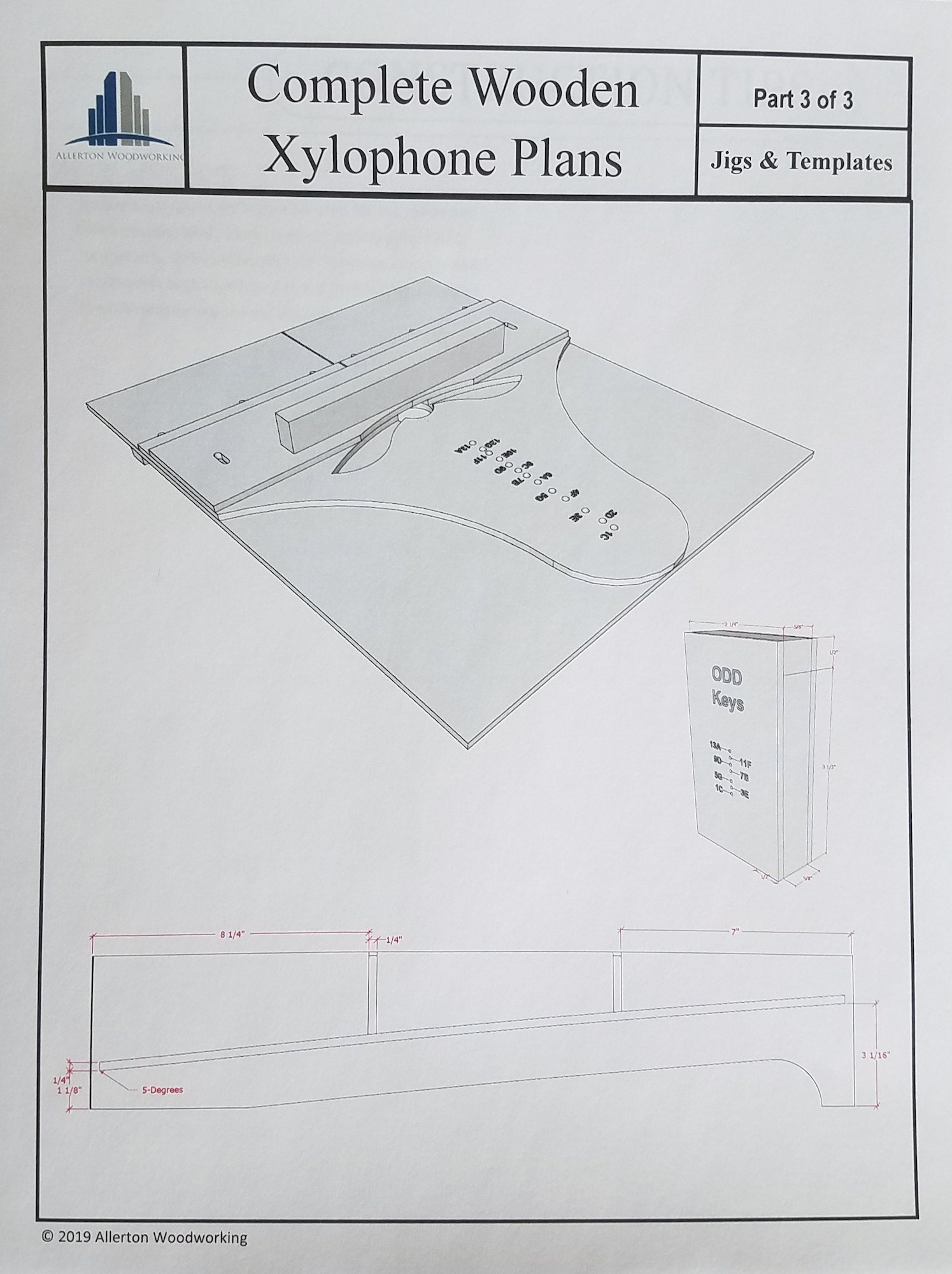 Build Your Own DIY Wooden Xylophone Complete Plans Etsy