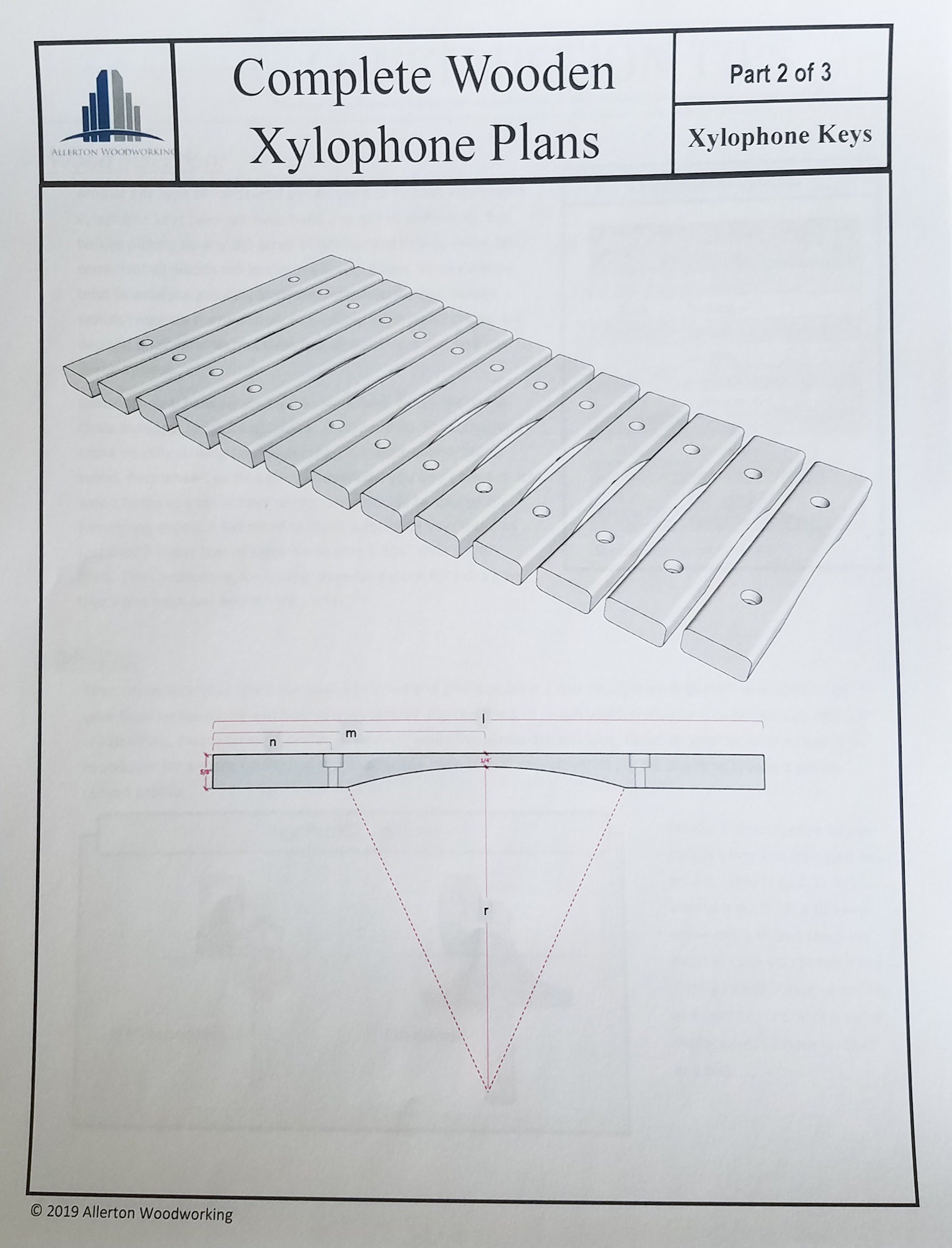 Build Your Own DIY Wooden Xylophone Complete Plans Etsy