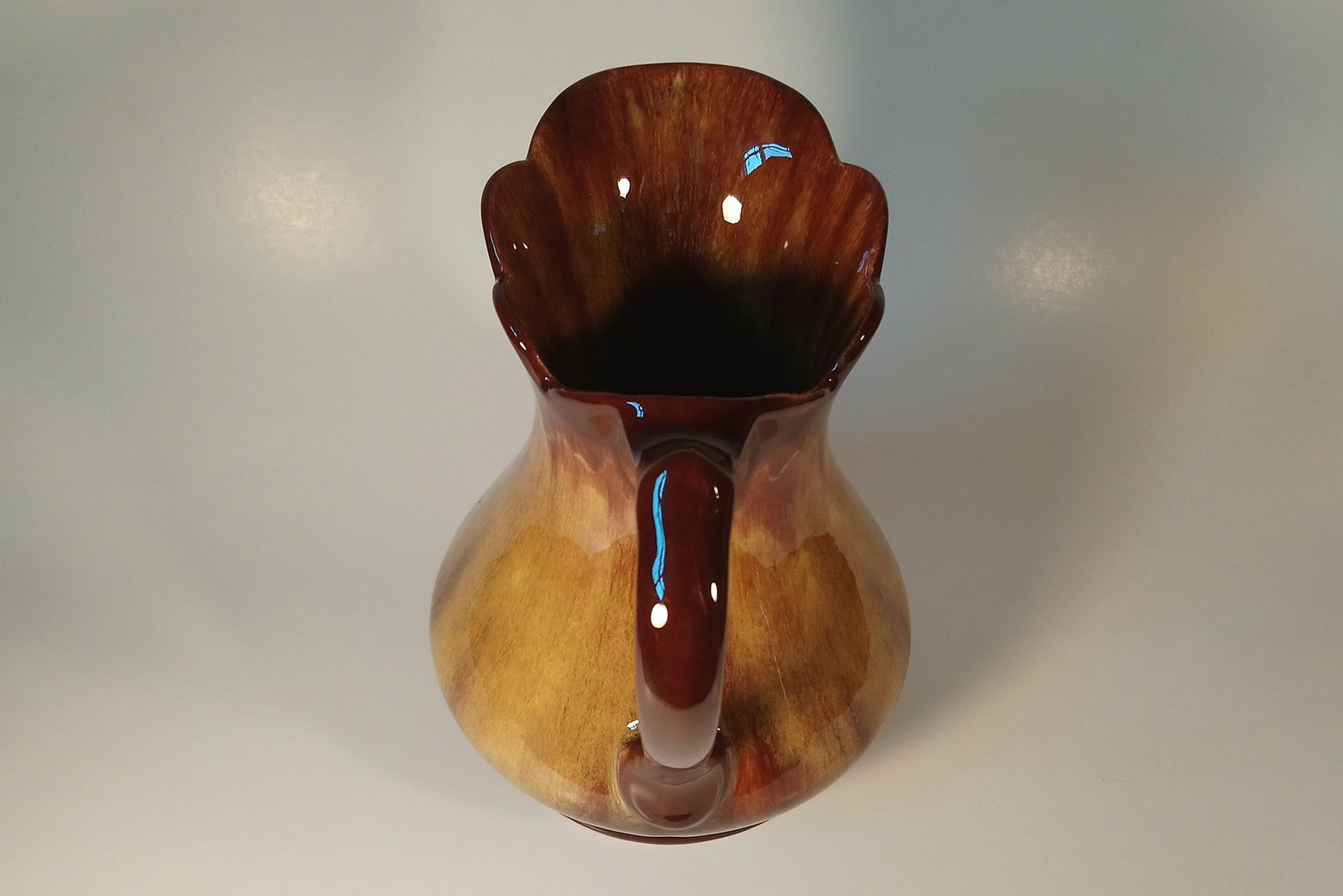 BMP Harvest Gold Pitcher / Vase Vintage Blue Mountain Etsy Canada