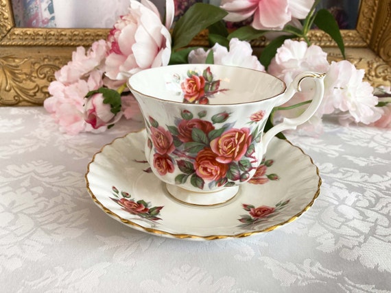 Royal Albert centennial Rose Edition Gold Gilt Vintage Tea Cup