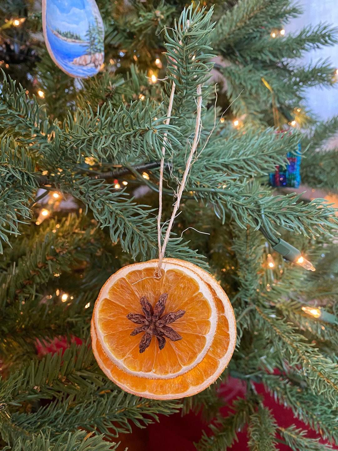 Orange christmas decor discount