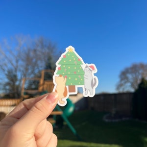 Árbol de Navidad del gato