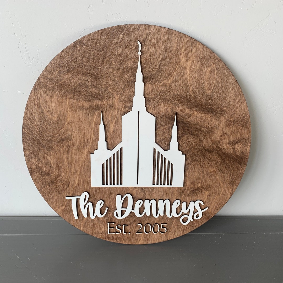 Custom LDS Temple Home Decor LDS Wedding Gift Beautiful LDS Home Decor