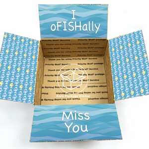 I miss you care package stickers / long distance relationship box for him / college care package for her / deployment gift for boyfriend