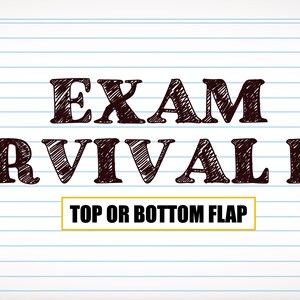Exam Survival Kit care package stickers for college student