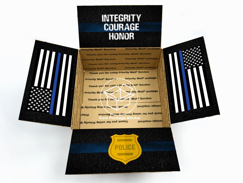 Police Officer Gift Box / Law Enforcement Appreciation Care Etsy