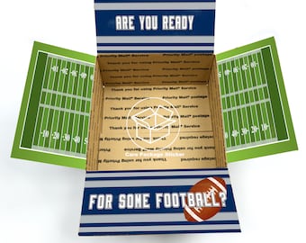 Football care package stickers / custom gift box for him / football coach gift / team gift box / surprise football box for boyfriend