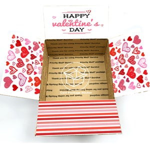 Valentine&#39;s Day care package stickers / college student valentines day gift / box for boyfriend / long distance box / deployment box for him